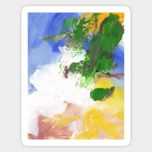 Abstract Mix Media Painting 2 Sticker